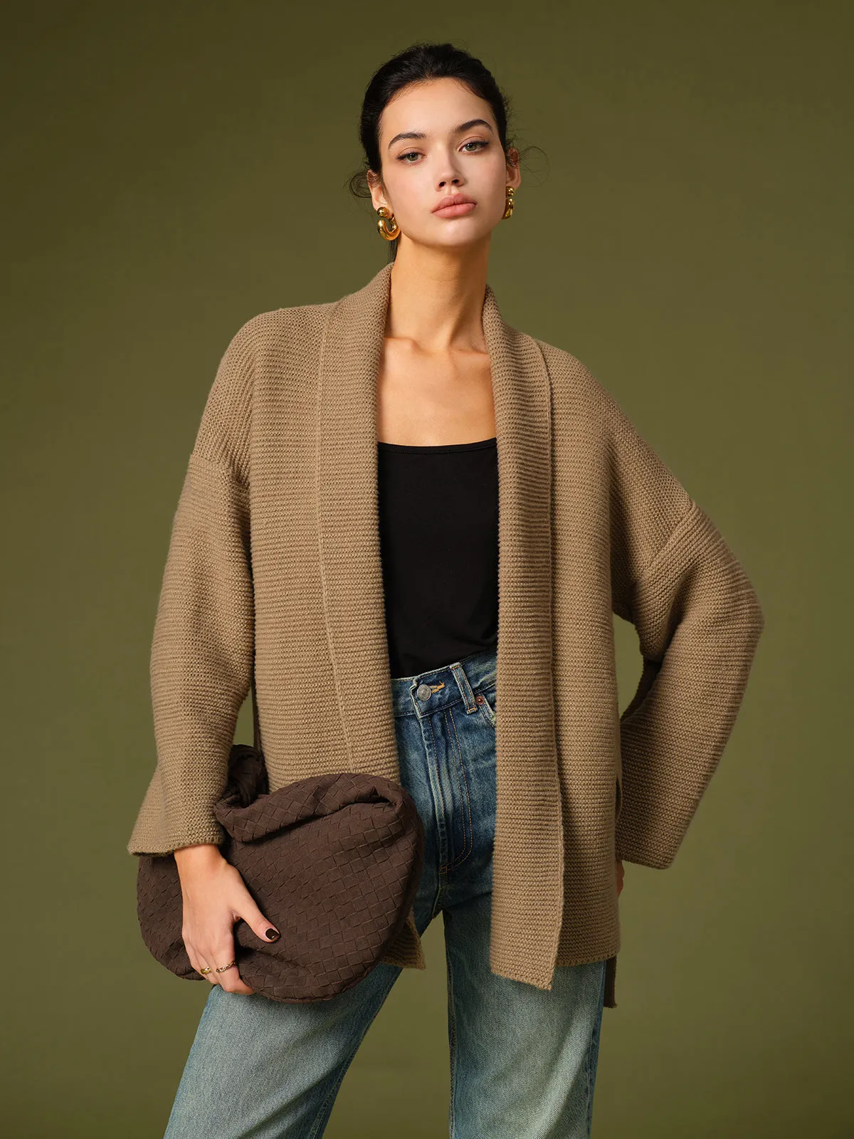 Belted Knit Warm Outerwear sold by COMMENSE product image thumbnail 2