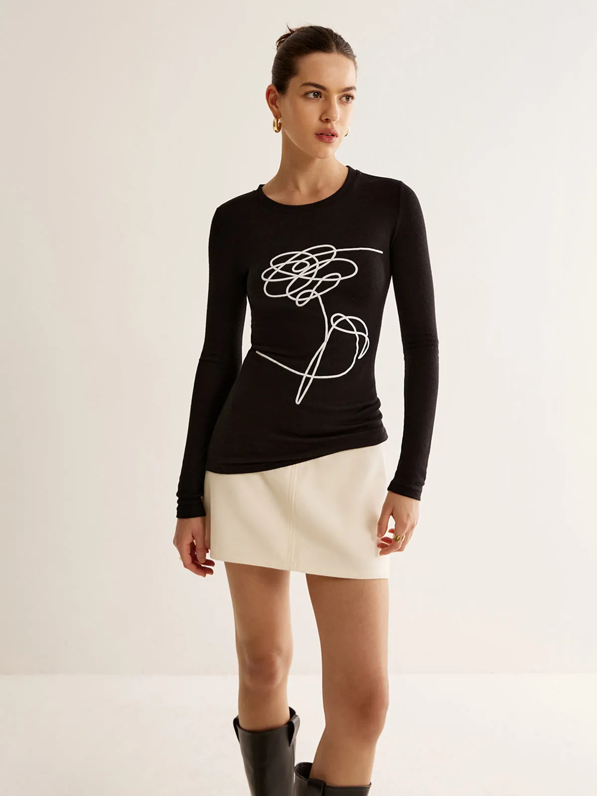 Floral Pattern Skinny Top sold by COMMENSE product image thumbnail 2