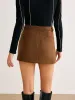 Plain Chevron Mini Skirt sold by COMMENSE