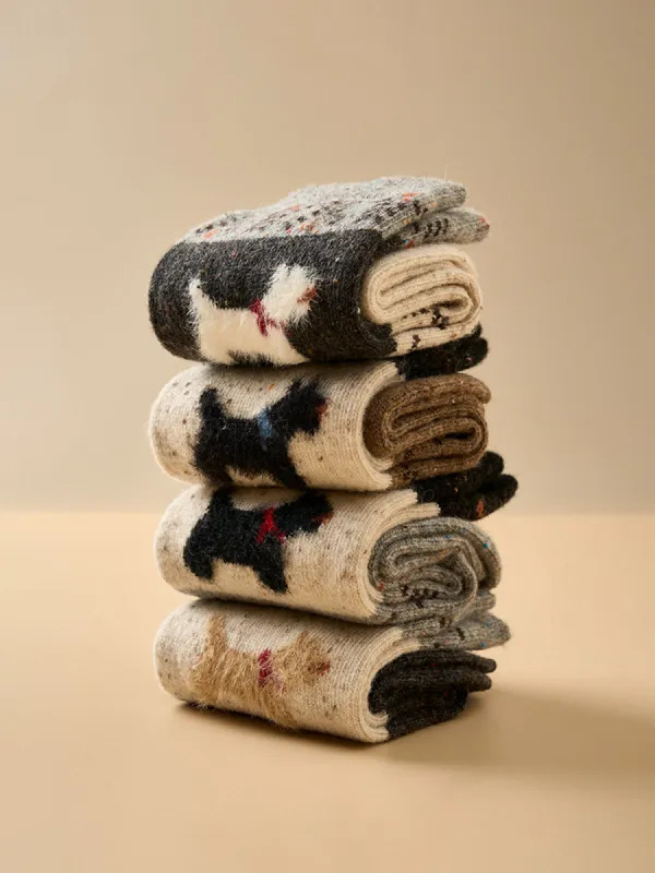 1pr Puppy Pattern Wool Socks sold by COMMENSE