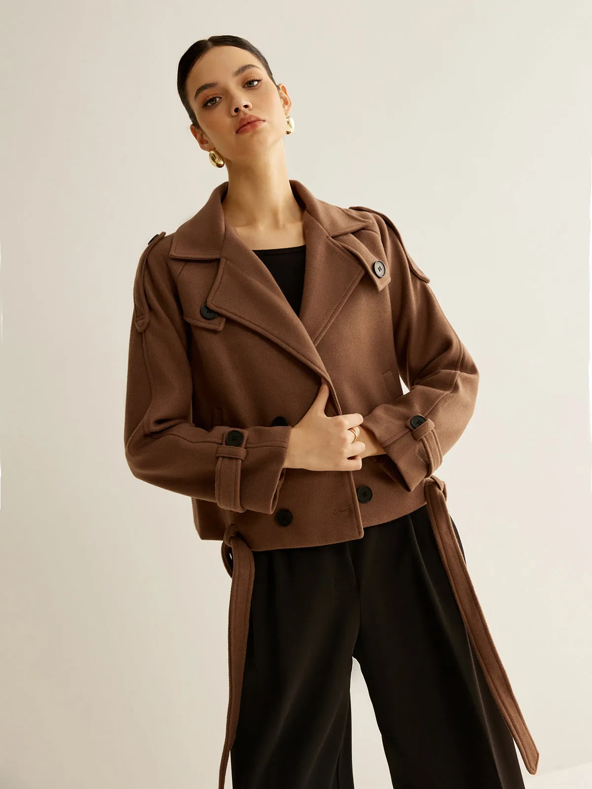 Regular Belted Button Blazer sold by COMMENSE product image thumbnail 3