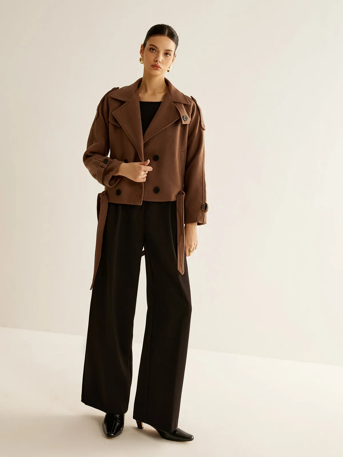 Regular Belted Button Blazer sold by COMMENSE product image thumbnail 4