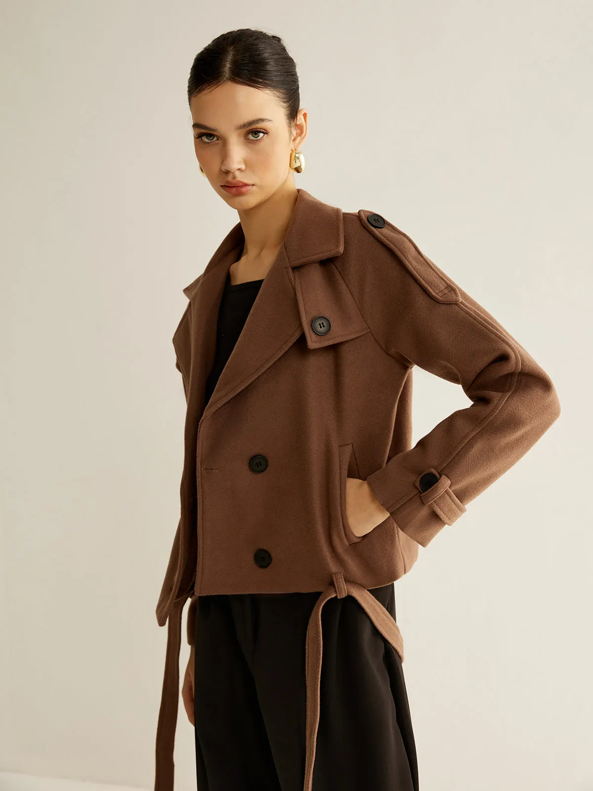 Regular Belted Button Blazer sold by COMMENSE product image thumbnail 2