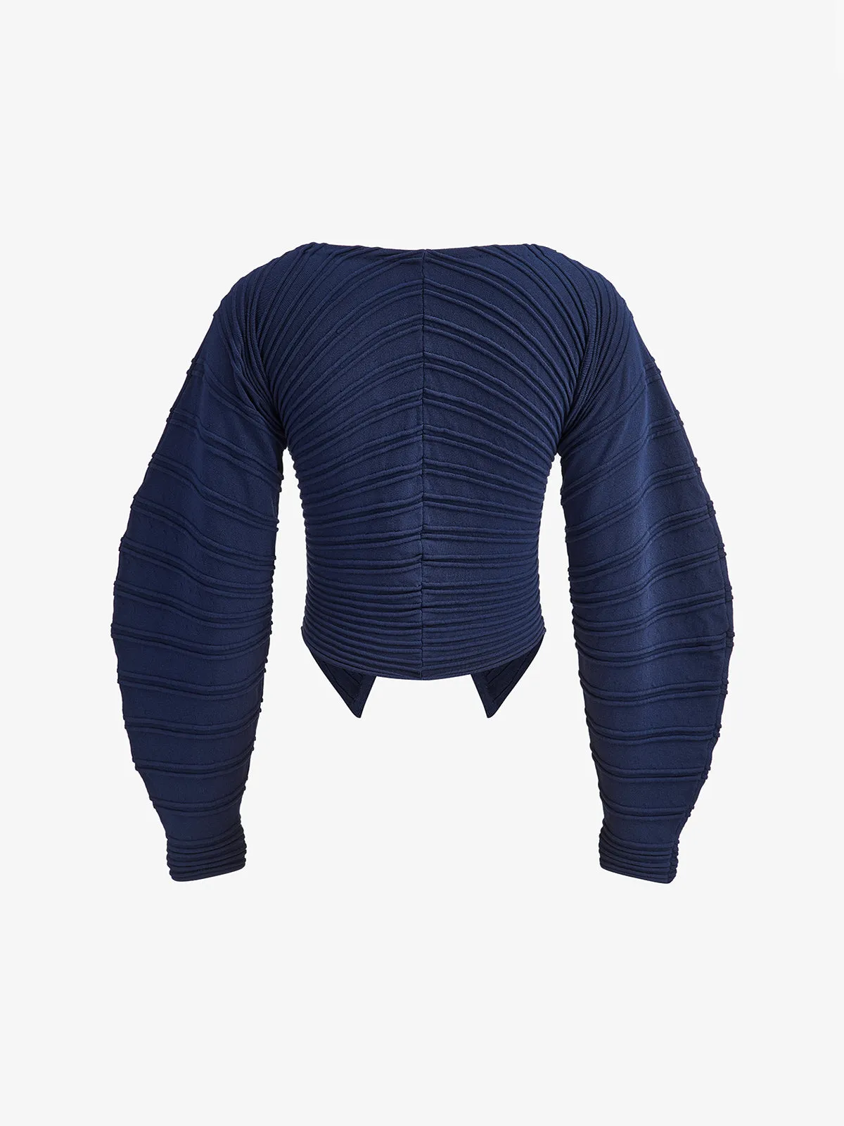 Pebble Pleated Button Knit Top sold by COMMENSE product image thumbnail 2