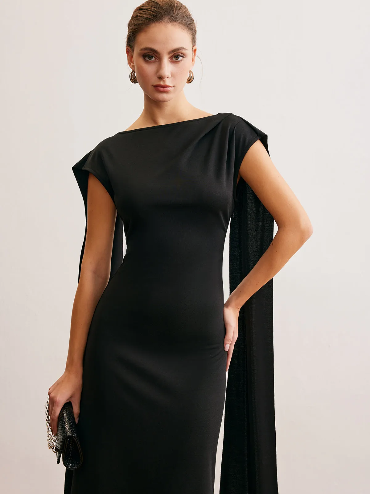 Minimalist Sleeveless Long-Ribbon Dress sold by COMMENSE product image thumbnail 5