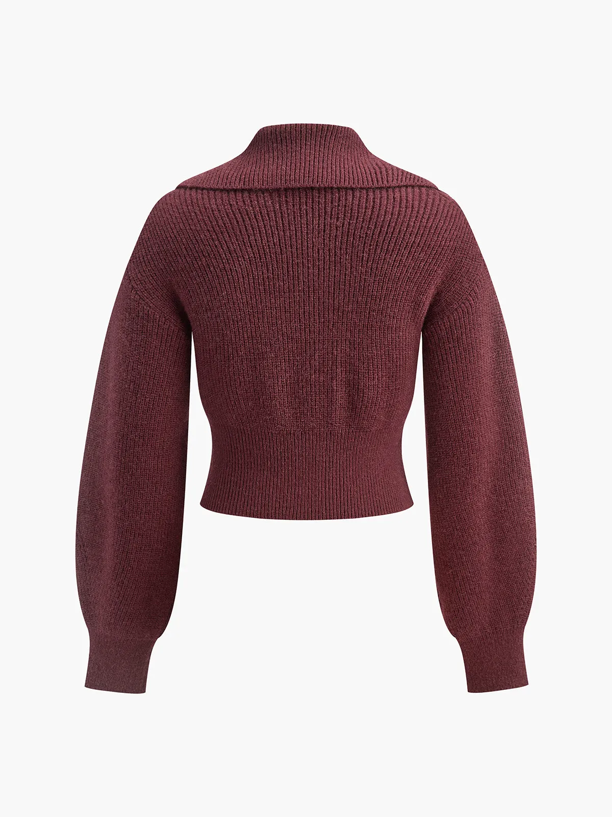 Two-Way Zip Slim Lapel Cardigan sold by COMMENSE product image thumbnail 2