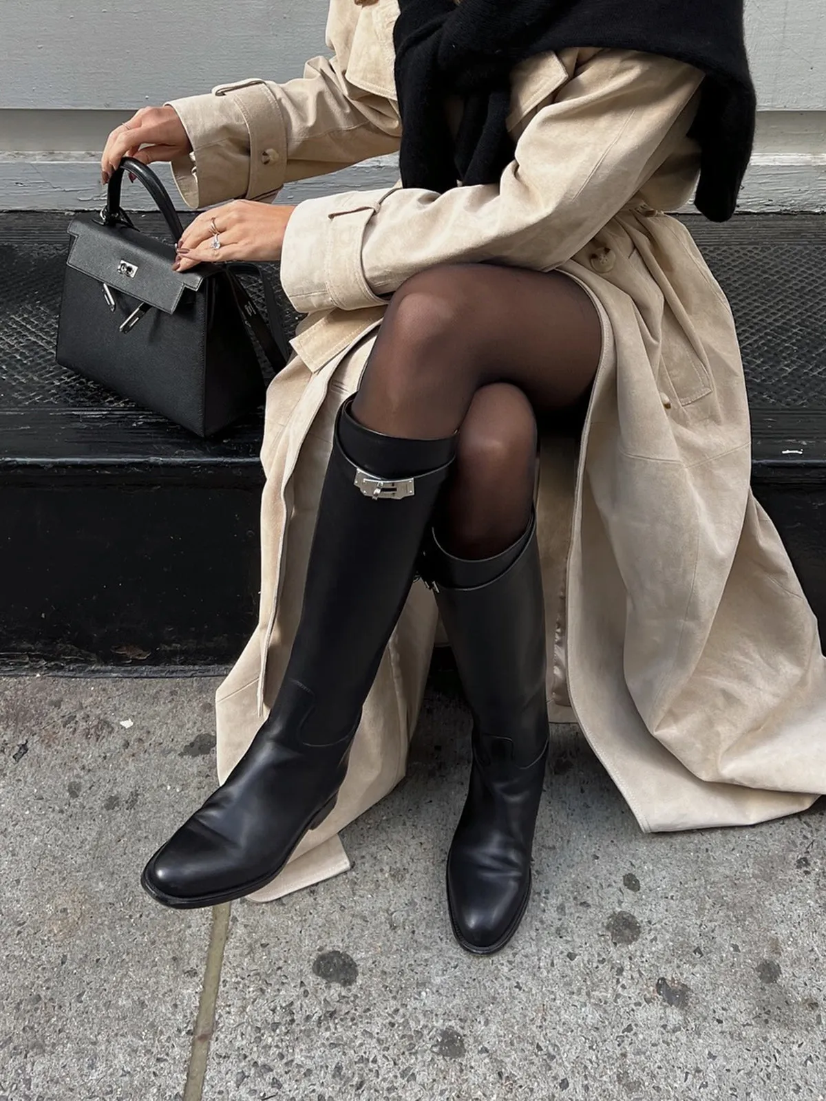 Belted Knee-High Knight Boots sold by COMMENSE product image thumbnail 2