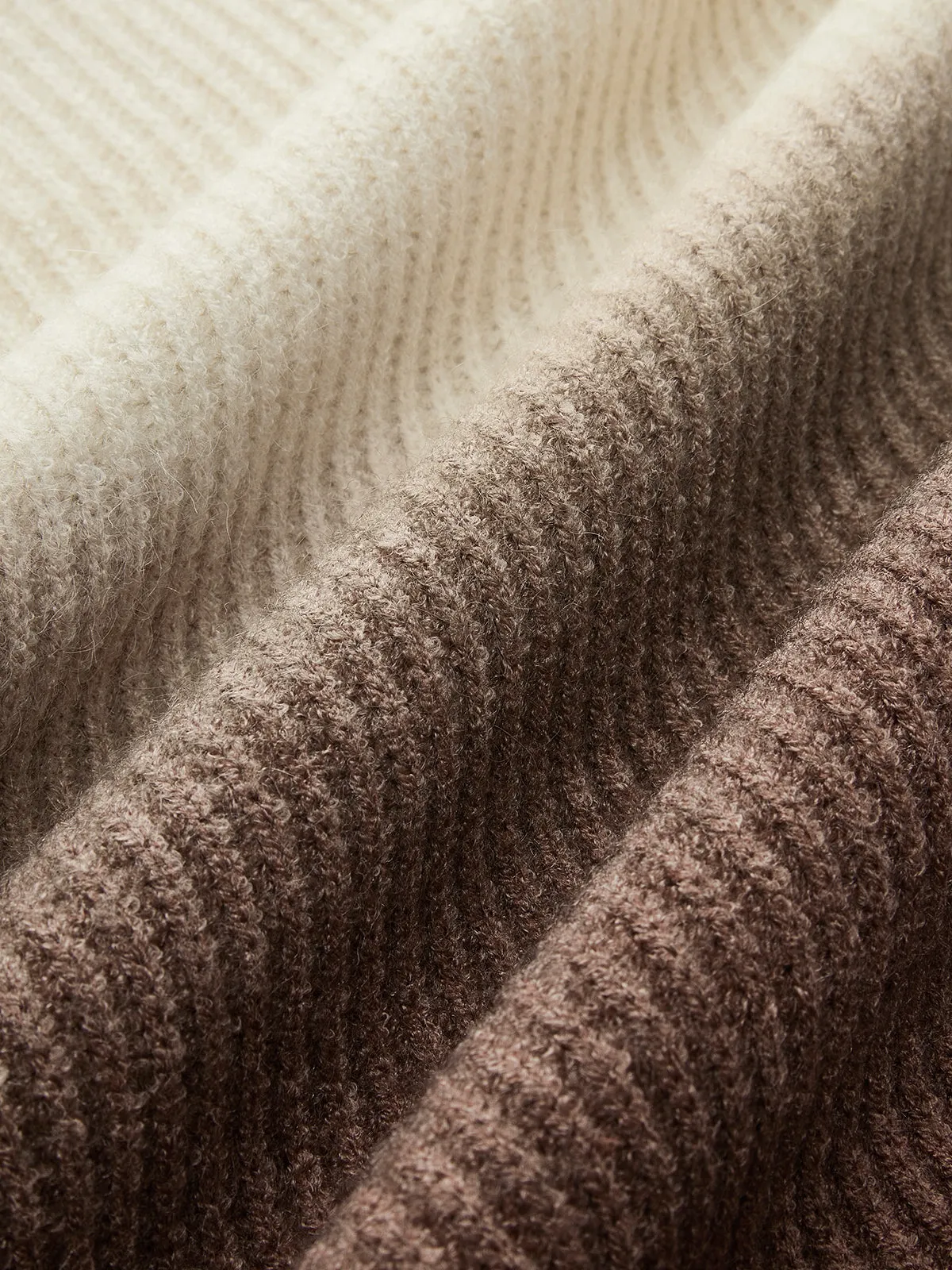 Color Block Ribbed Sweater sold by COMMENSE product image thumbnail 2