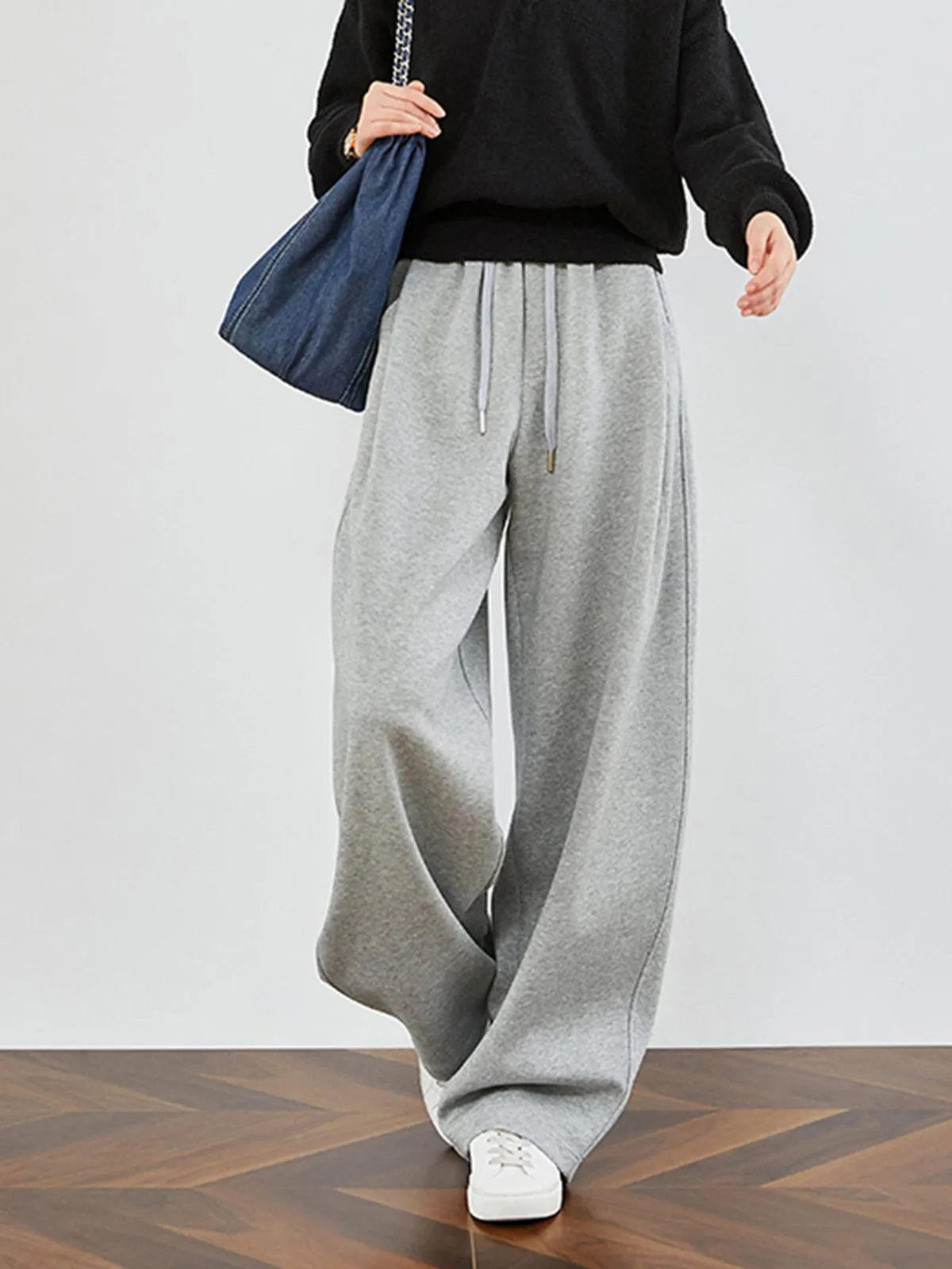 Drawstring Fleecing Athleisure Pants sold by COMMENSE