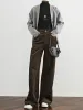 High-Waist Corduroy Draped Pants sold by COMMENSE