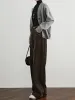 High-Waist Corduroy Draped Pants sold by COMMENSE