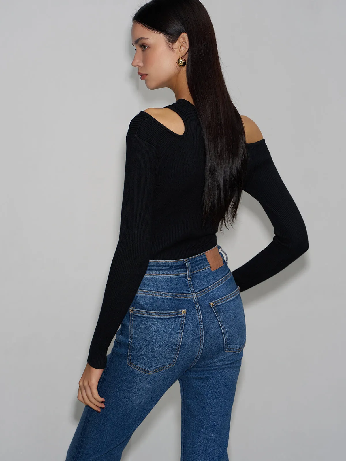 High Stretch Cutout Sweater sold by COMMENSE product image thumbnail 5
