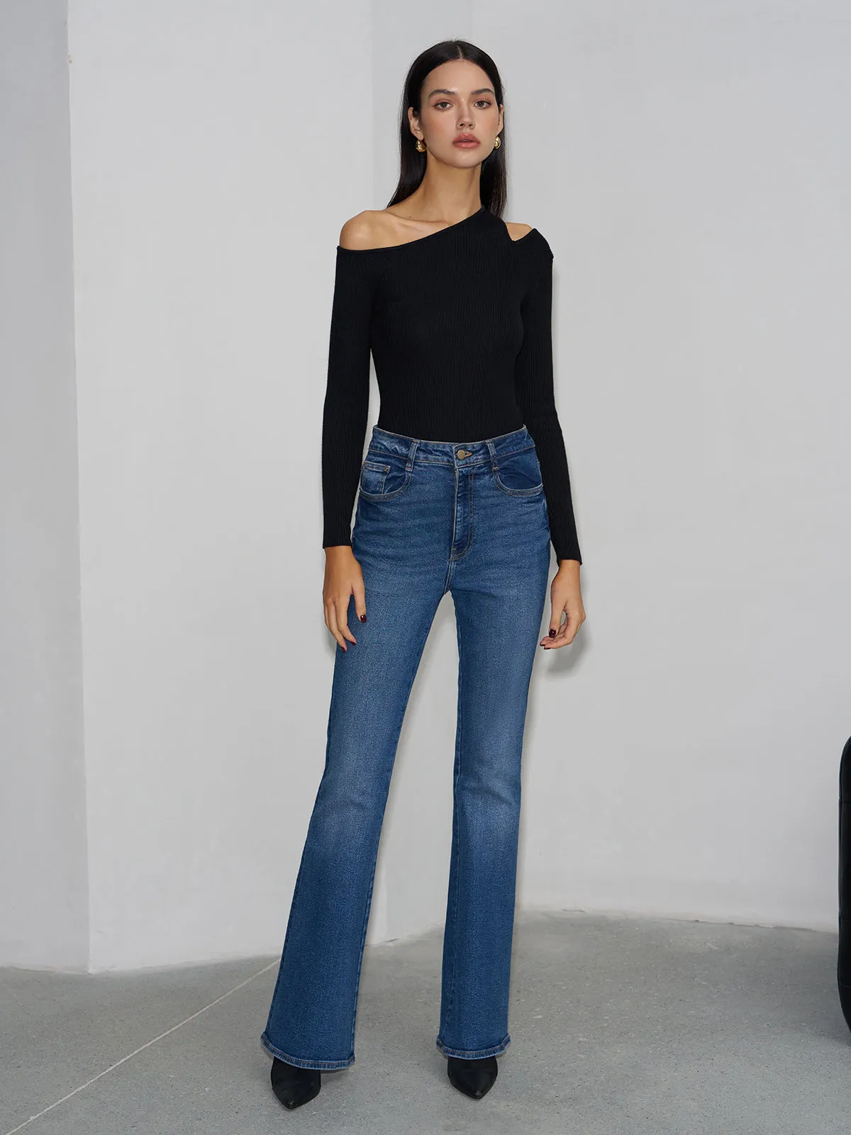 High Stretch Cutout Sweater sold by COMMENSE product image thumbnail 4