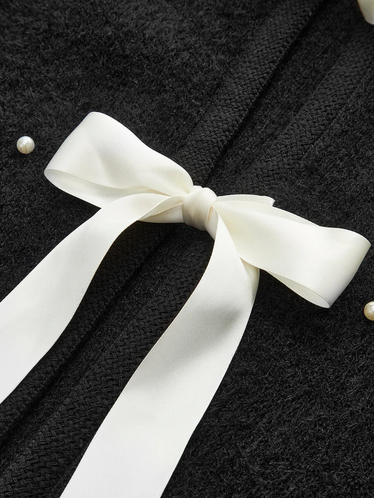 Beaded Decor Bow Knit Top sold by COMMENSE product image thumbnail 3