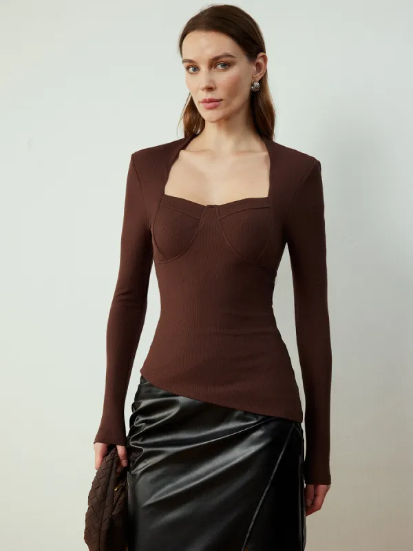 Asymmetrical Skinny Blouse sold by COMMENSE