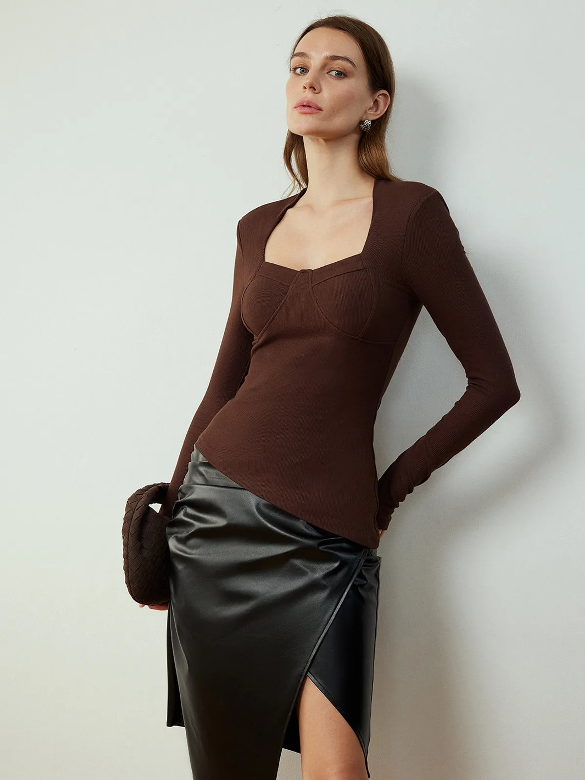 Asymmetrical Skinny Blouse sold by COMMENSE product image thumbnail 4