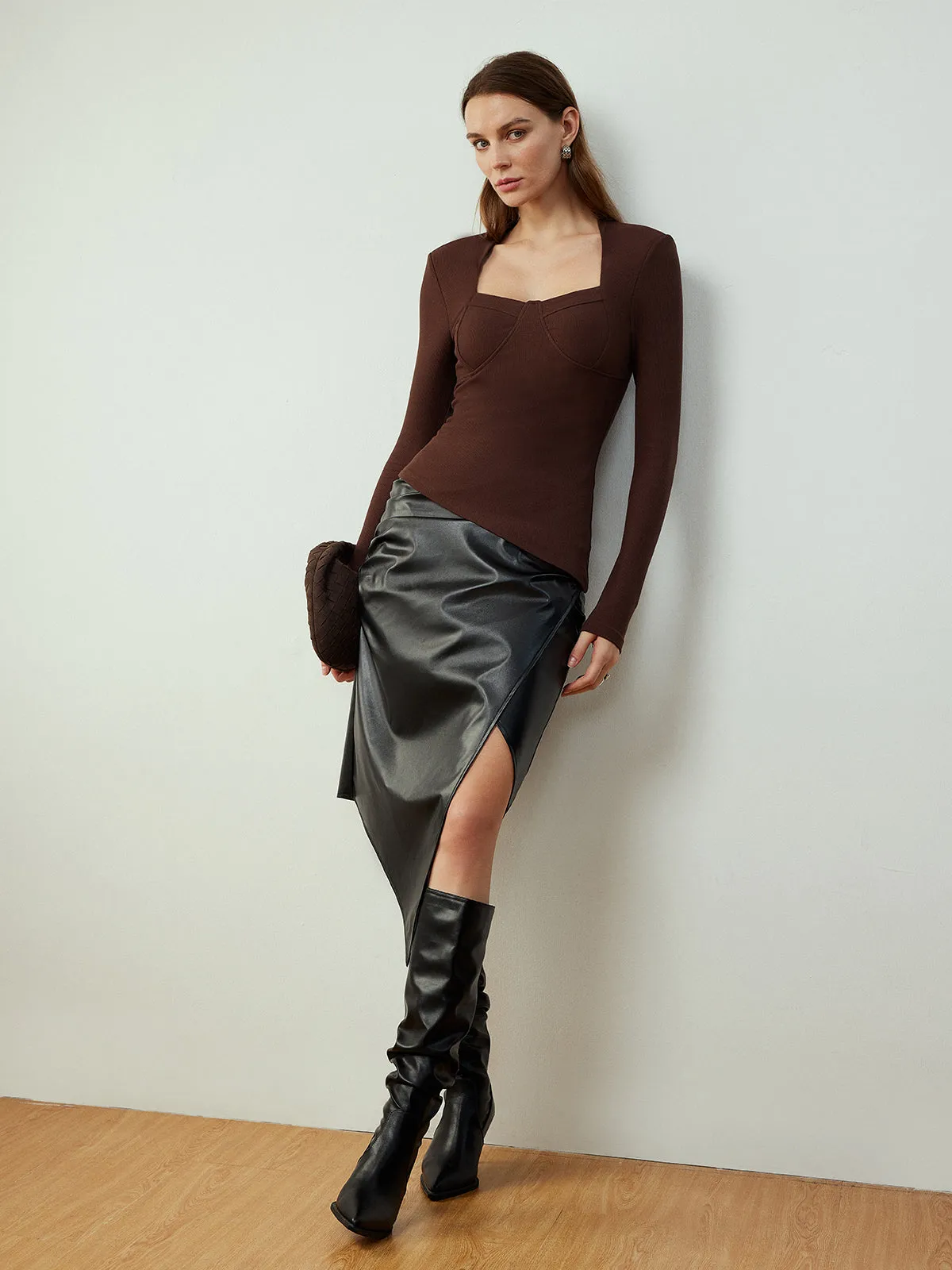 Asymmetrical Skinny Blouse sold by COMMENSE product image thumbnail 5