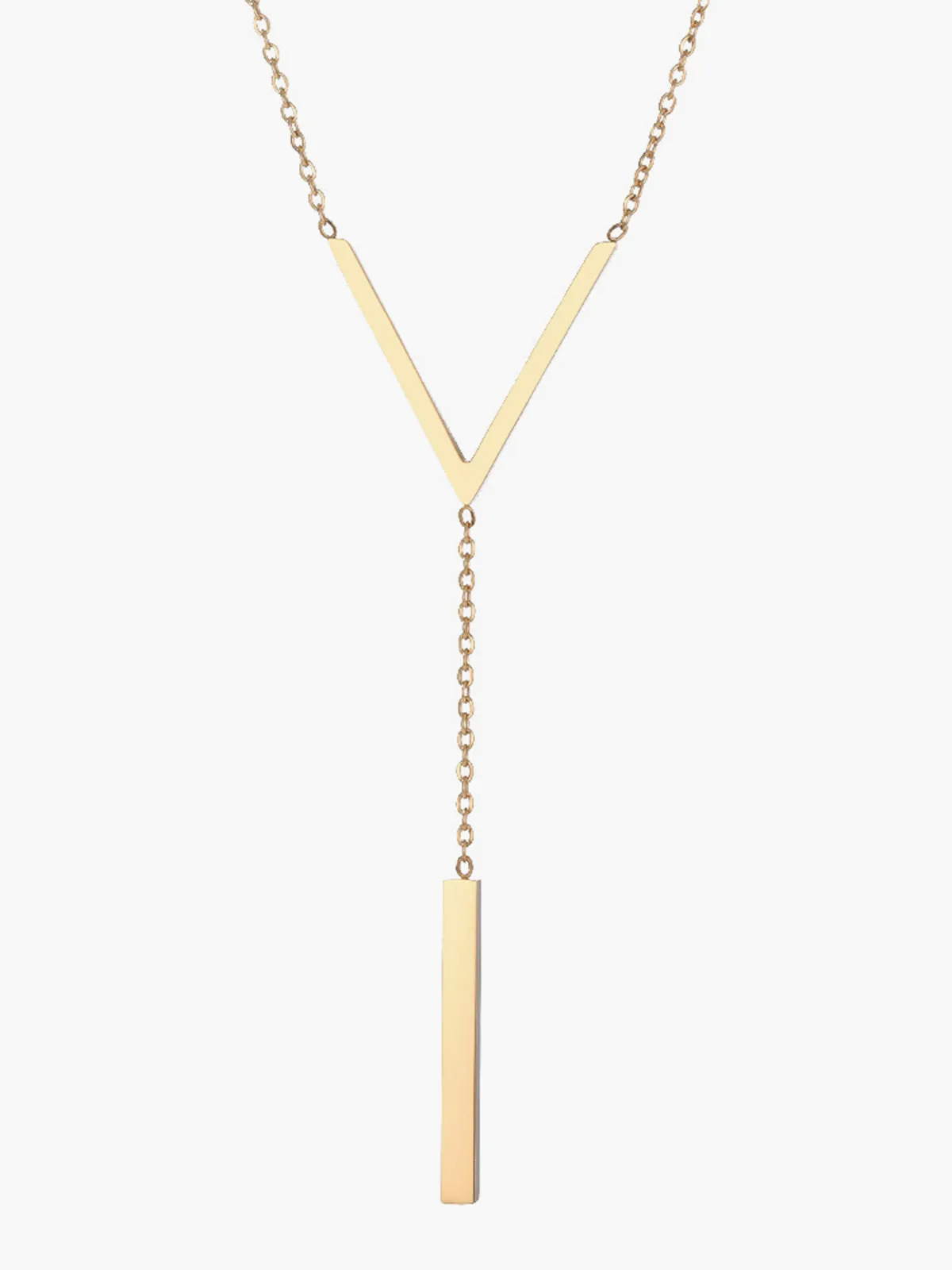 Geometric Pendant Chain Necklace sold by COMMENSE product image thumbnail 3