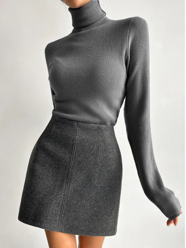 Leisure Piping A-Line Skirt sold by COMMENSE