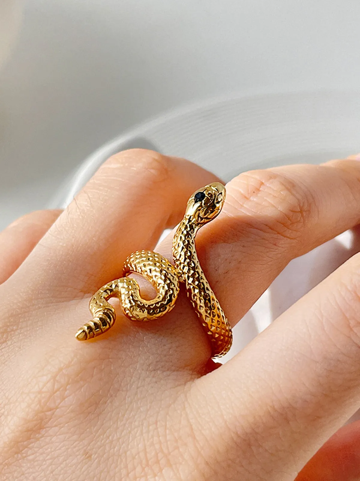Snake Open Ring sold by COMMENSE