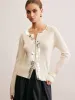 Two-Way Zip Sequins Cardigan sold by COMMENSE