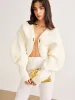 Leg-Of-Mutton Sleeve Metal Cardigan sold by COMMENSE