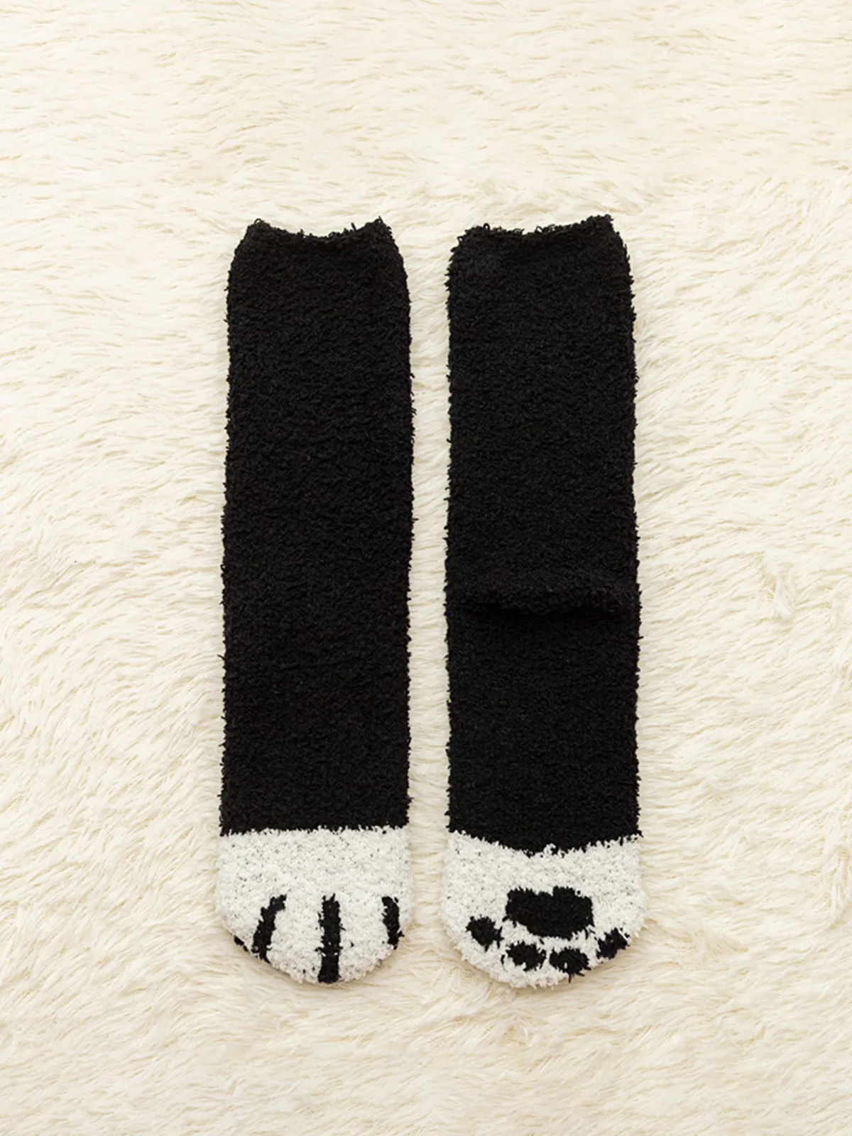 Coral Fleece Polka Dot Socks sold by COMMENSE product image thumbnail 4