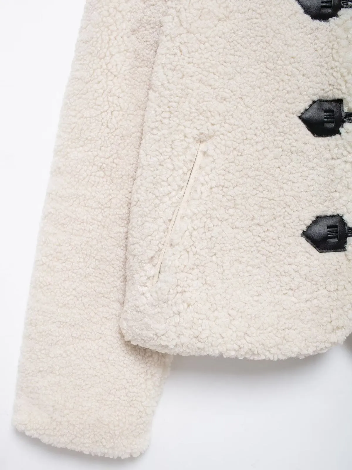 Lapel Fleece Winter Jacket sold by COMMENSE product image thumbnail 3