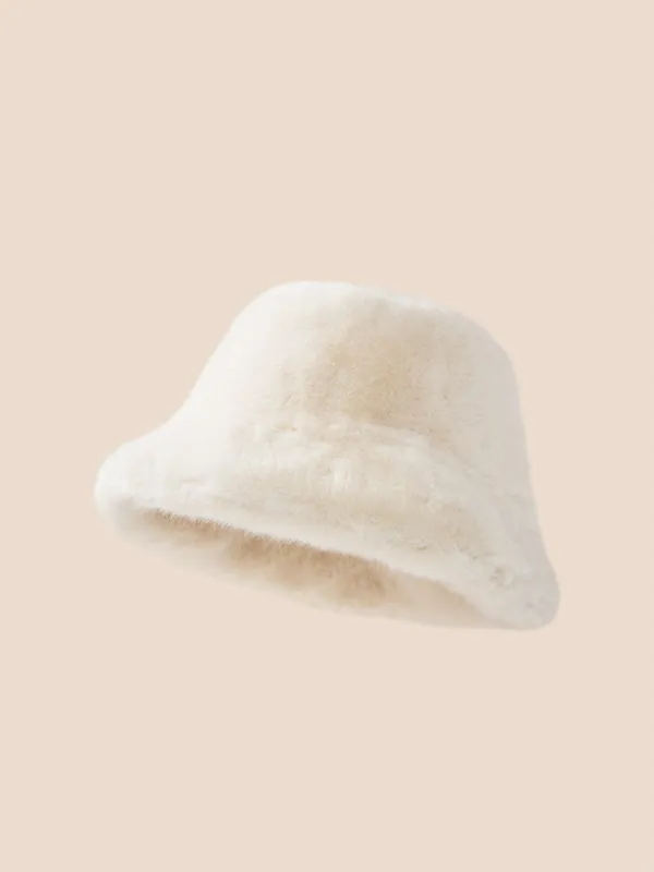 Winter Plush Bucket Hat sold by COMMENSE