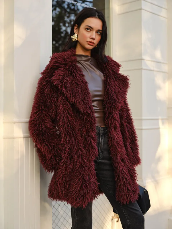 Elegant Faux Fur Long Coat sold by COMMENSE
