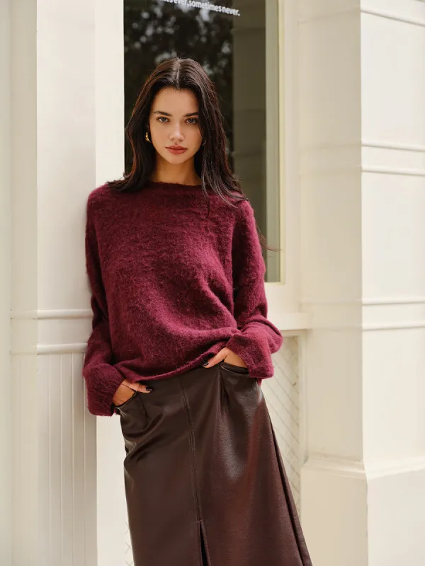 Elegant Plain Minky Sweater sold by COMMENSE