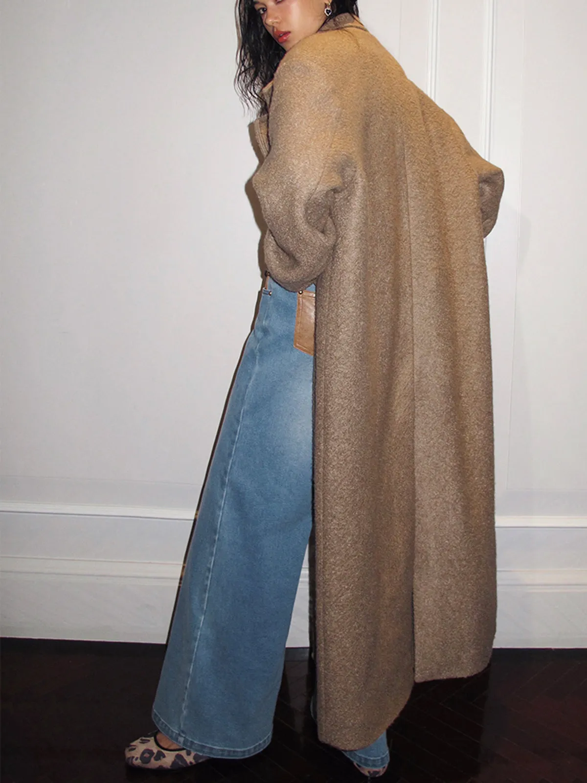Split Pockets Tweed Coat sold by COMMENSE product image thumbnail 2