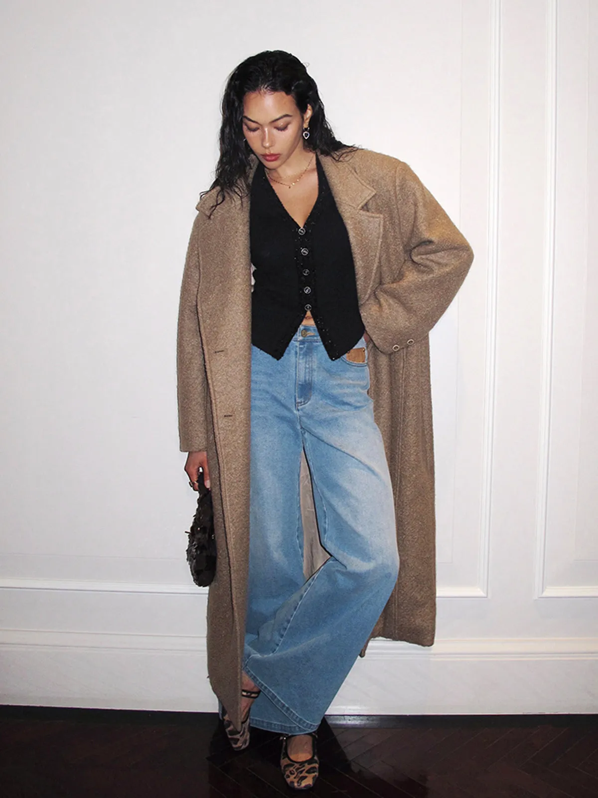Split Pockets Tweed Coat sold by COMMENSE product image thumbnail 5
