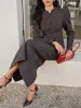 Chevron Button Slim Blazer sold by COMMENSE
