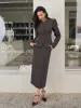 Chevron Button Slim Blazer sold by COMMENSE