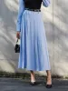 Minimalist Pleated Skirt Without Belt sold by COMMENSE