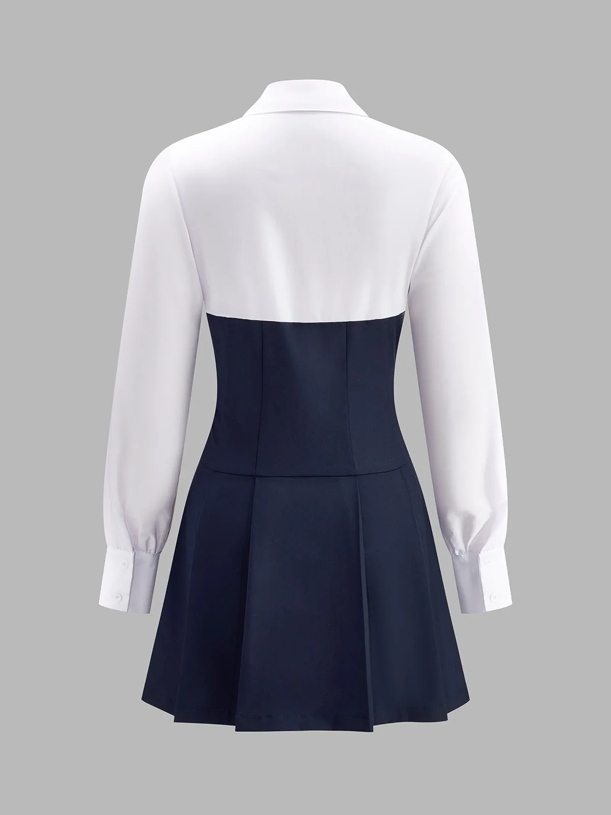 Pleated Panel Polo Dress sold by COMMENSE product image thumbnail 2