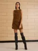 Corduroy Belted Tank Short Dress sold by COMMENSE