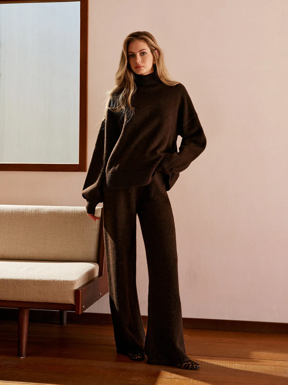 Basic Mock Neck Shift Sweater sold by COMMENSE product image thumbnail 4