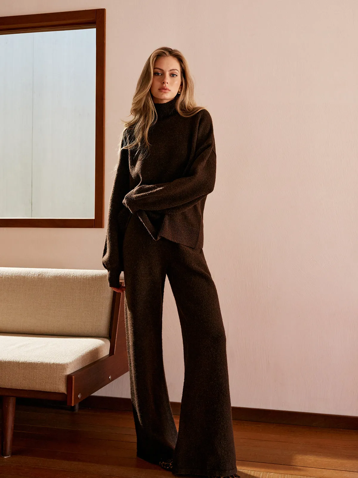 Elastic Waist Sweater Pants sold by COMMENSE