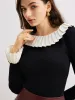Color Block Pleated Knit Top sold by COMMENSE