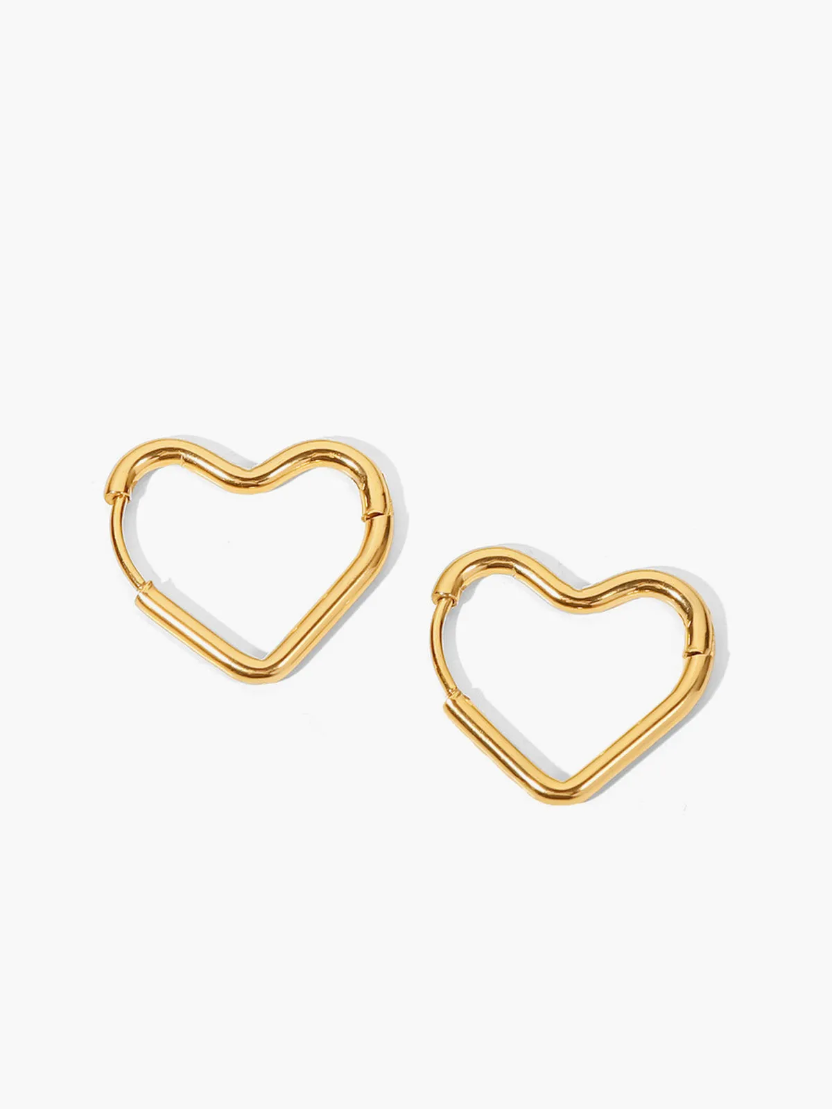 Heart Stud Earrings sold by COMMENSE product image thumbnail 2