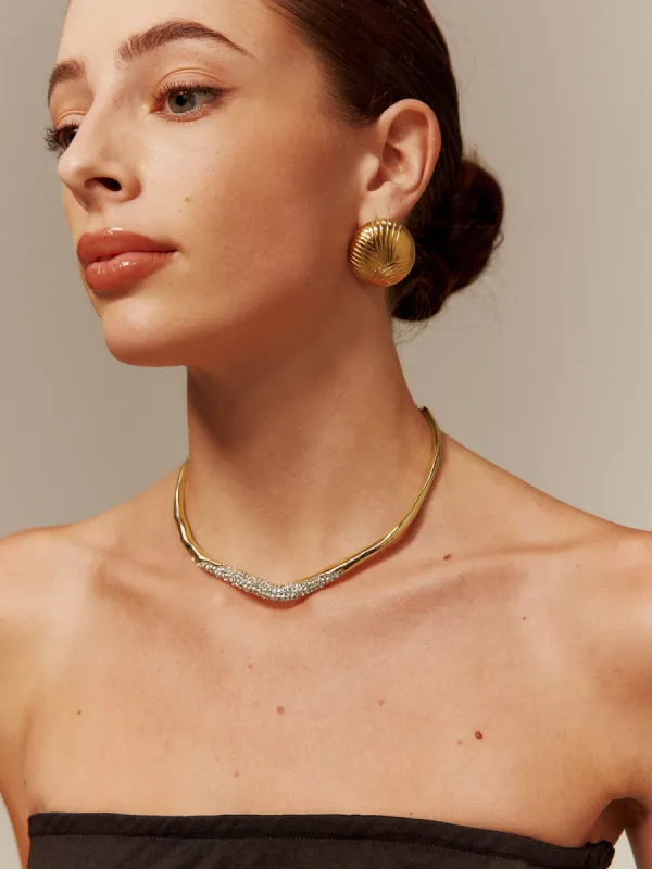 Irregular Ziron Choker Necklace sold by COMMENSE