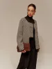 Contrast Binding Button Short Coat sold by COMMENSE