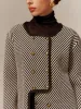 Contrast Binding Button Short Coat sold by COMMENSE