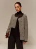Contrast Binding Button Short Coat sold by COMMENSE