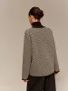 Contrast Binding Button Short Coat sold by COMMENSE
