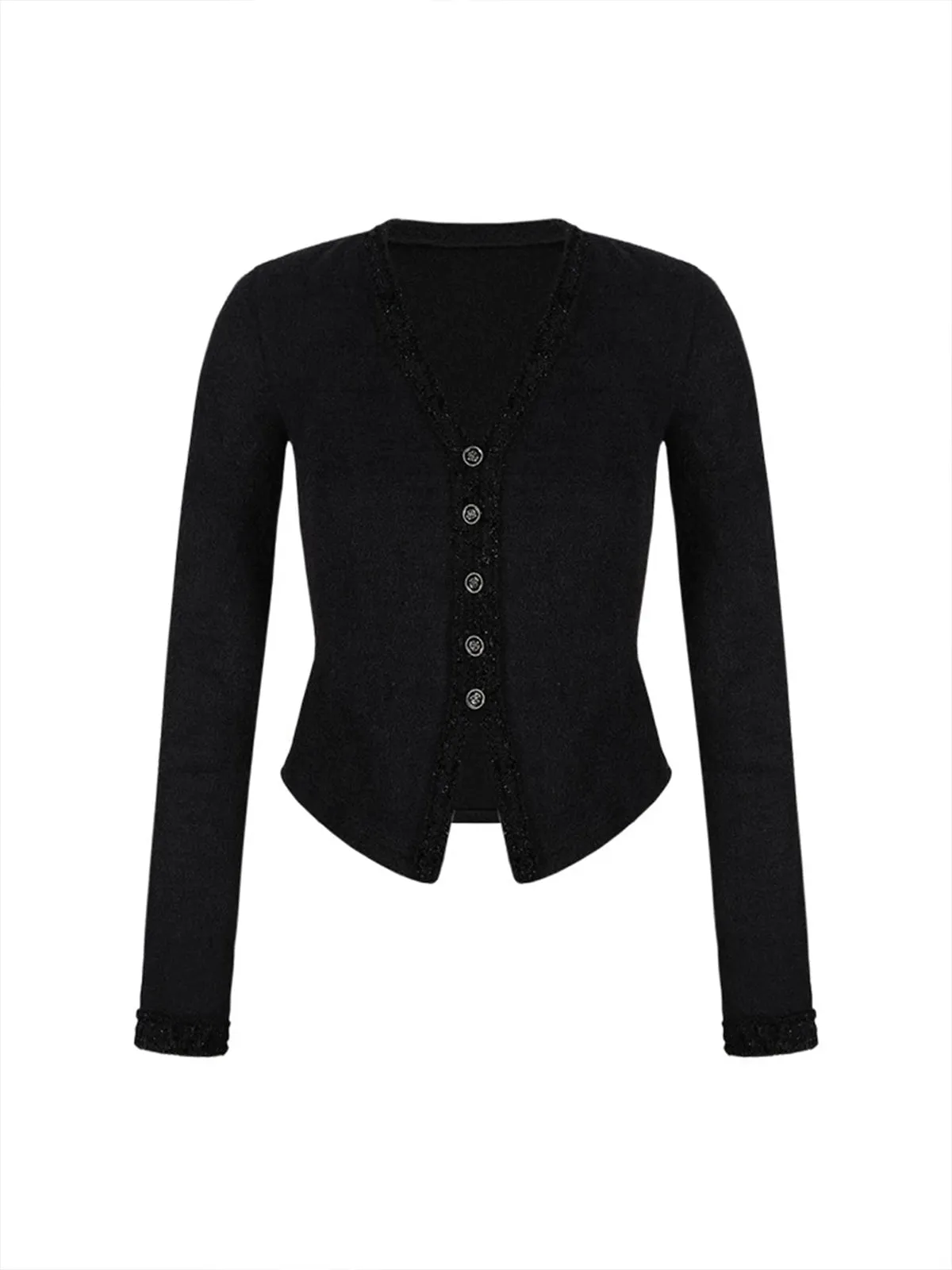 V-Neck Button Petite Blouse sold by COMMENSE product image thumbnail 4