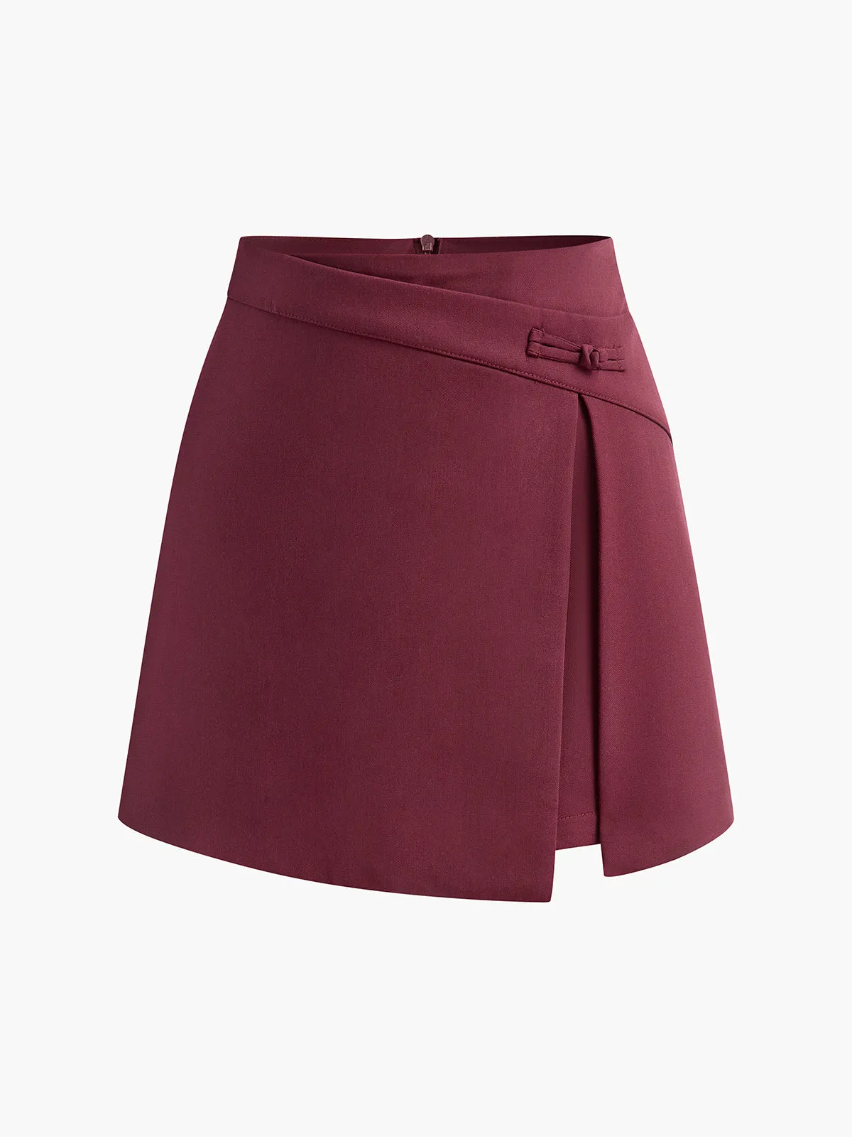 Asymmetrical Split Mini Skirt sold by COMMENSE