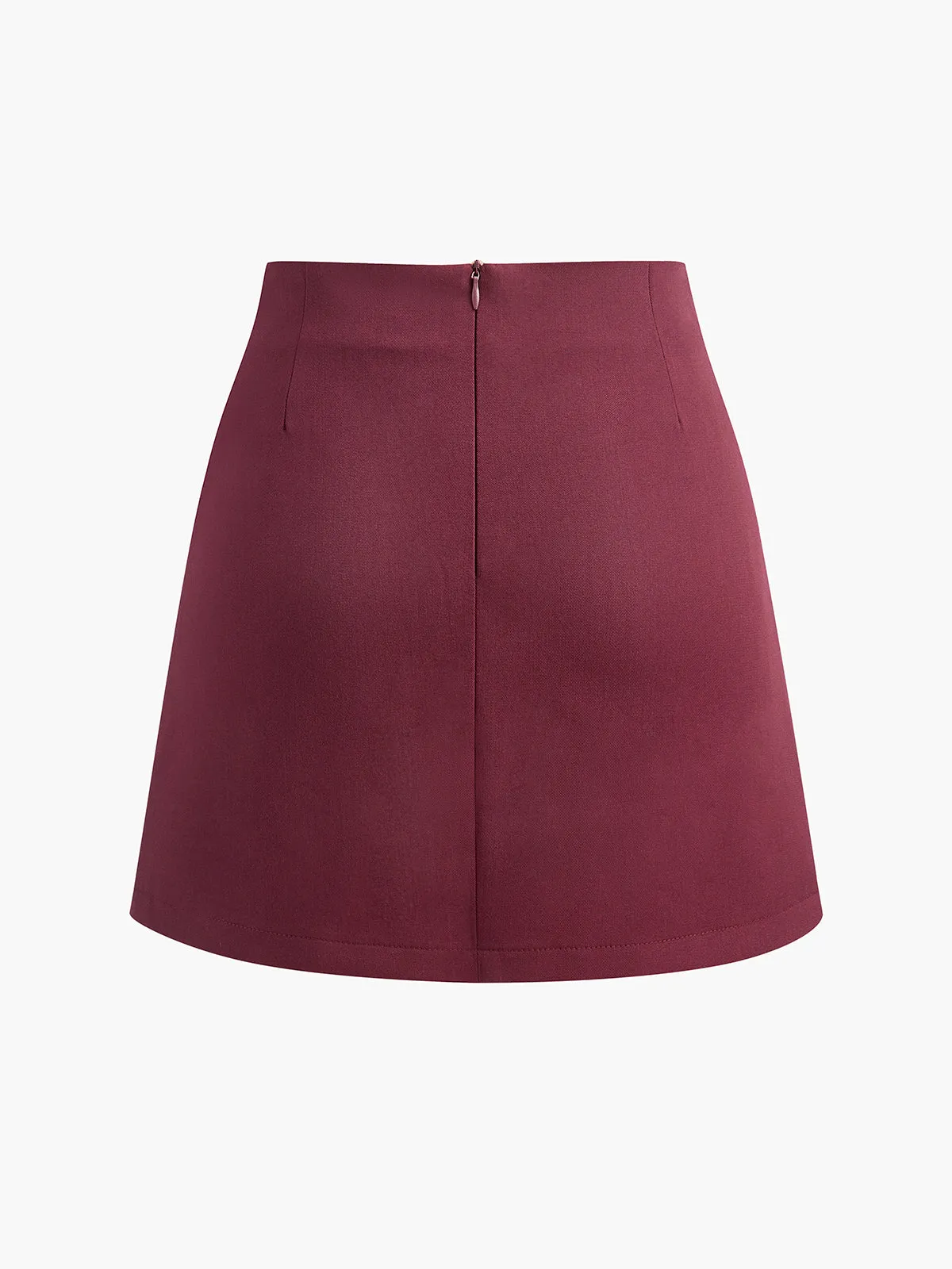 Asymmetrical Split Mini Skirt sold by COMMENSE product image thumbnail 3